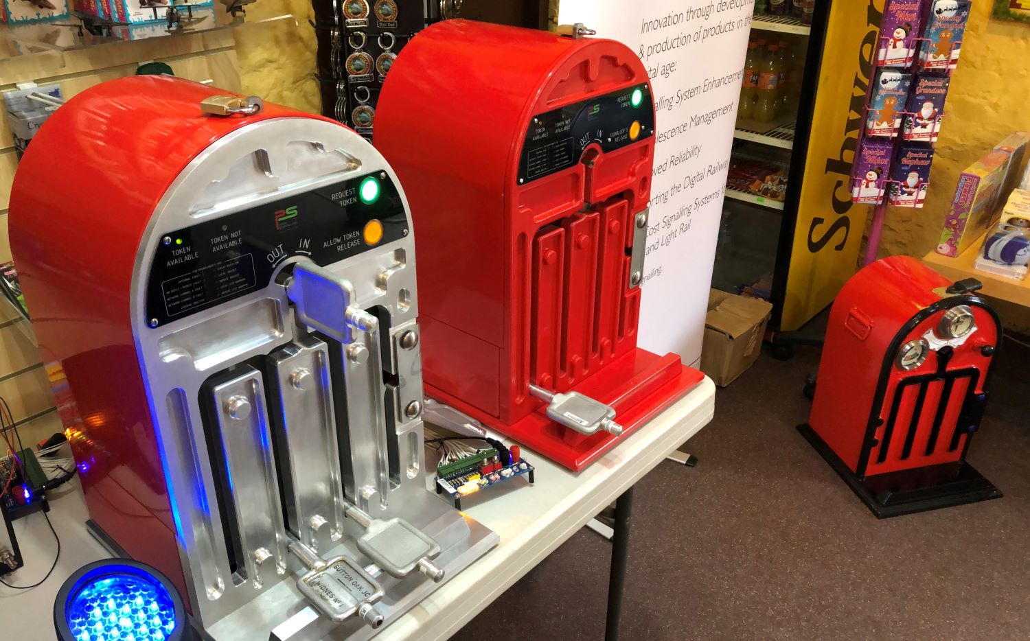 Elecrician choosing electrical goods in the shop